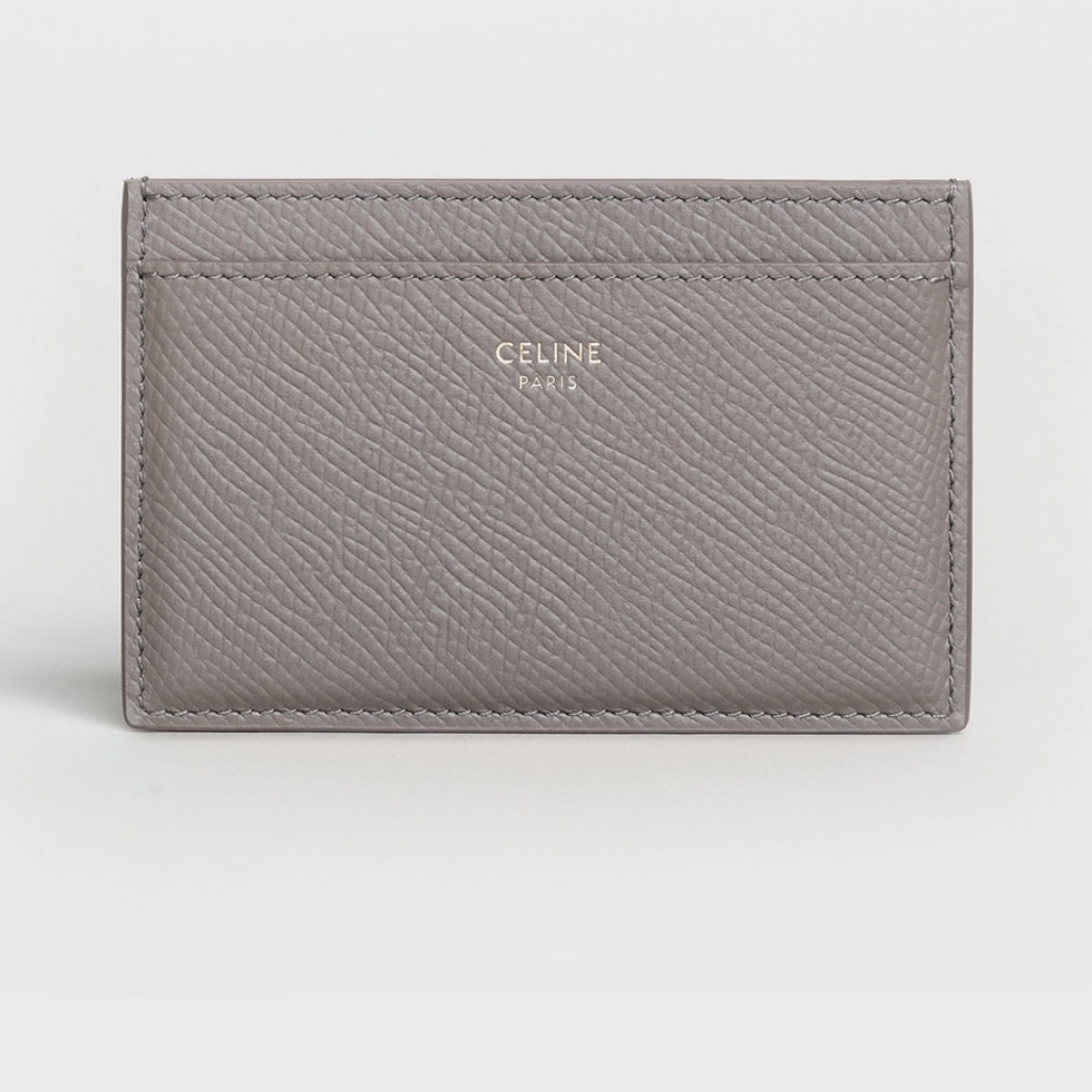 Celine Card Holder In Grained Calfskin Pebble Celine Card Holder In Grained Calfskin Pebble